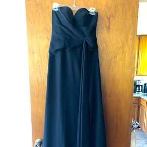 Black floor length Faviana gown